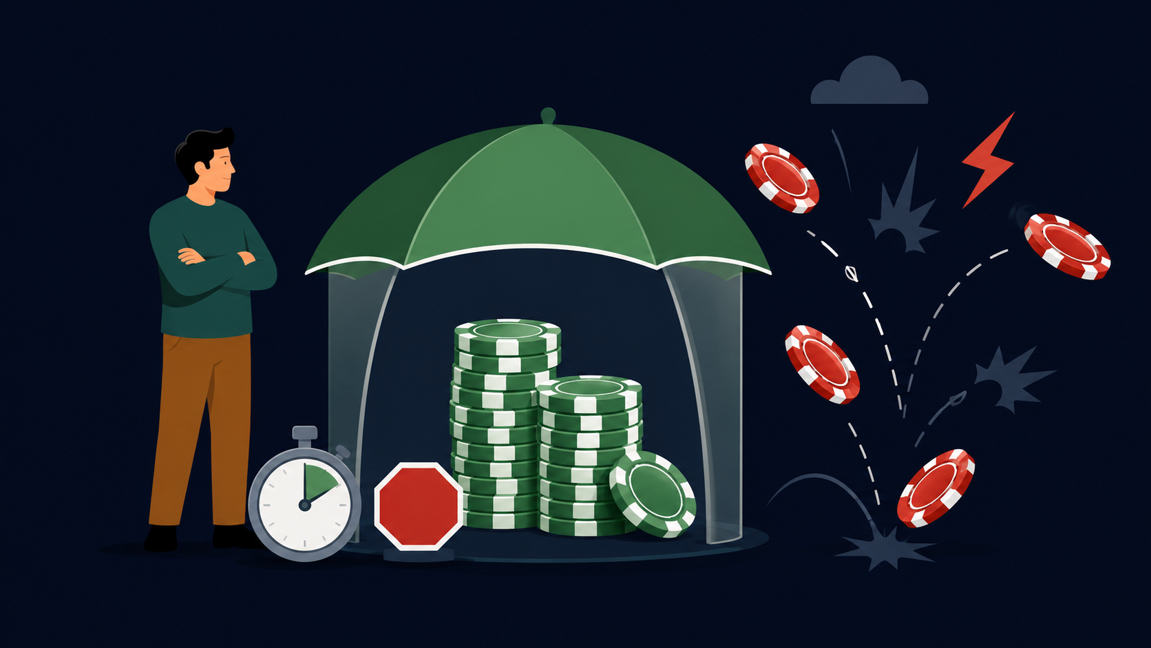 Bankroll management for casino play: unit sizing, stop-loss, timeboxing, and variance control
