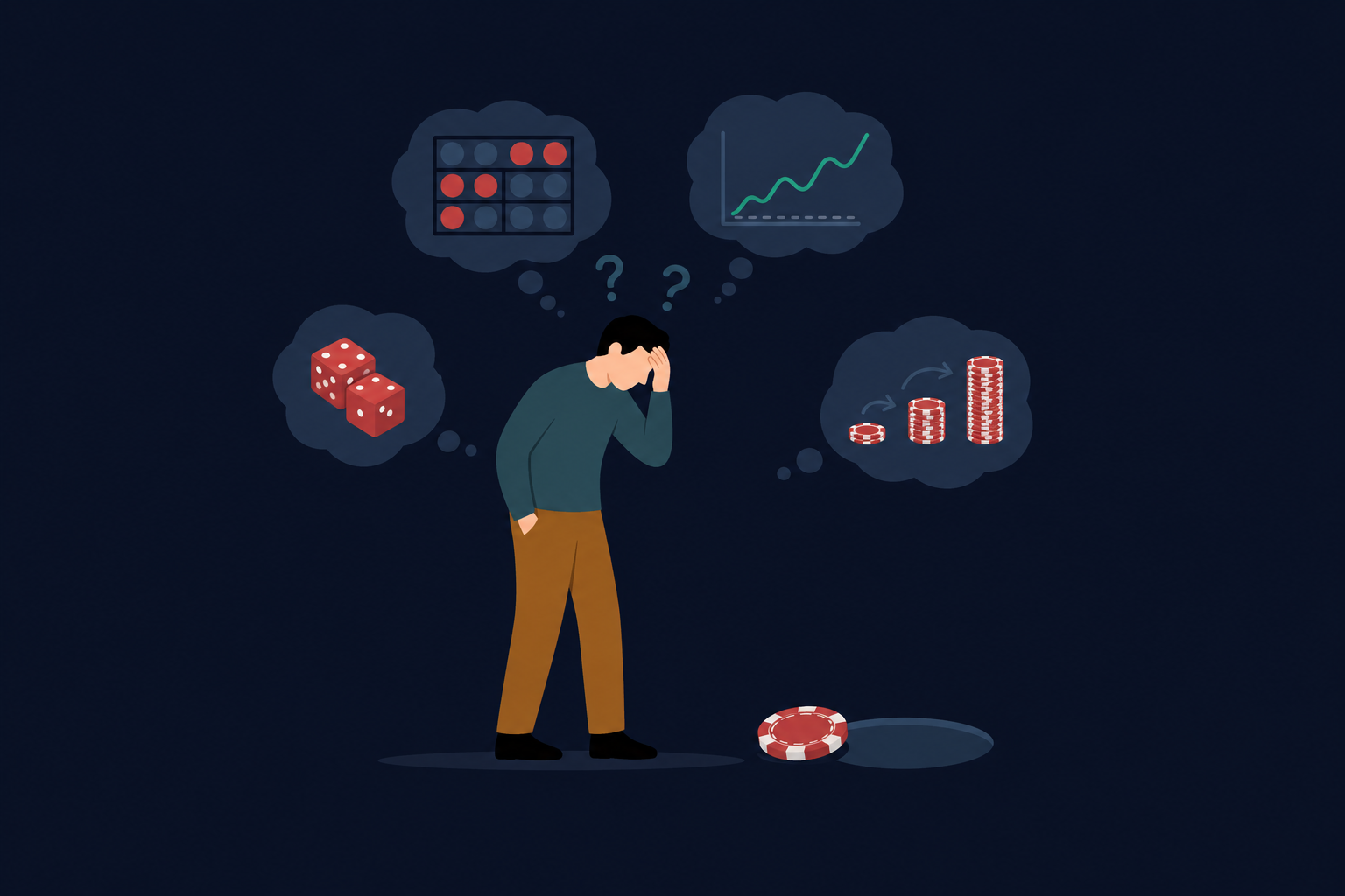 Common gambling math mistakes explained: RTP myths, variance, gambler’s fallacy, and bankroll errors